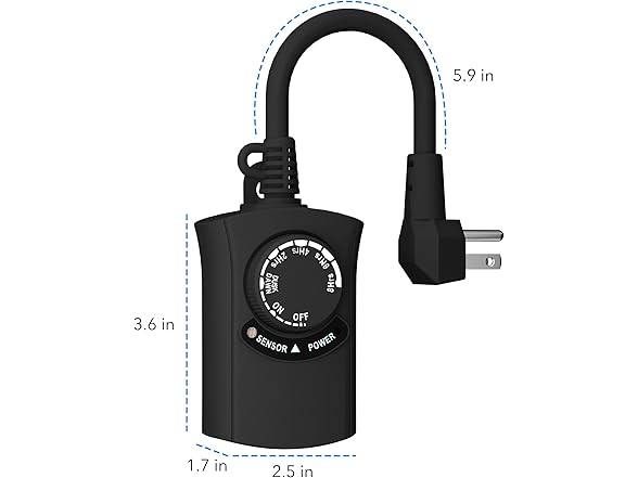 HBN Outdoor Light Timer 2 Pack