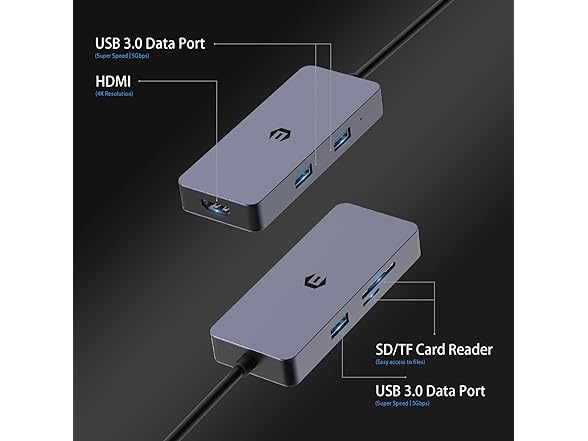 Tiergrade USB C Hub Multiport Adapter