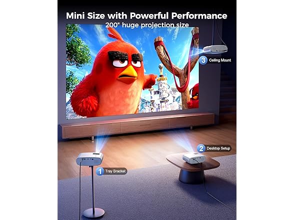 ELEPHAS 1080p Mini Projector