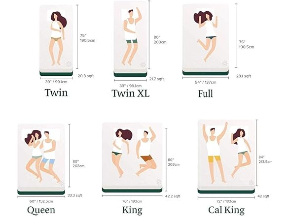 ZINUS 12" Queen Spring Hybrid Mattress