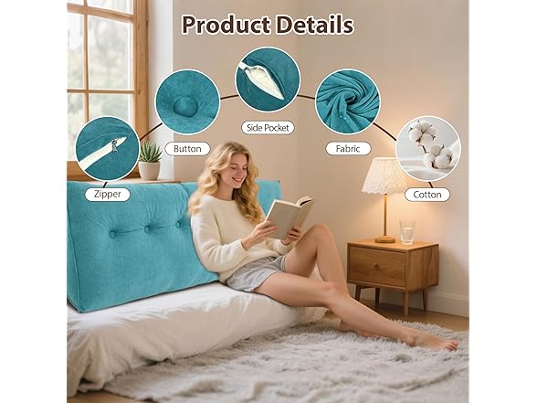 Dollate Triangular Bed Wedge Pillows