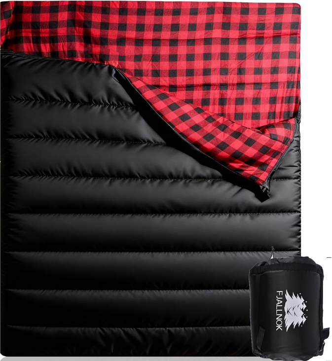 FJALLNOK Flannel Queen Size Sleeping Bag - Gallery 11