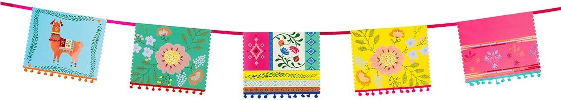 Talking Tables Colorful Mexican Pom Pom Garland - Gallery 16