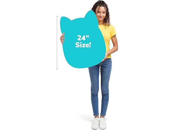 Squishmallows Original 24in Lorna The Light Teal Llama