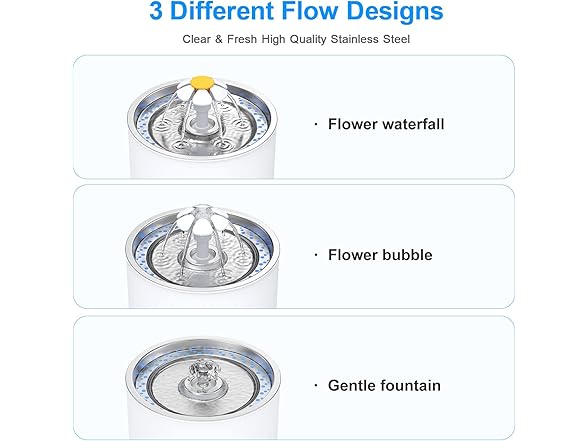 Wonder Creature Cat Water Fountain Stainless Steel, 81oz