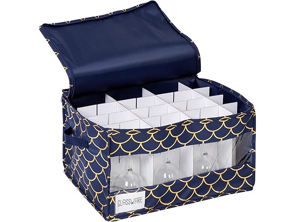 Honey-Can-Do  Stemware Storage Box Set