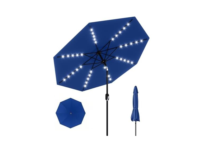 HarmonyHealth 10 Ft Patio Umbrella Tilt