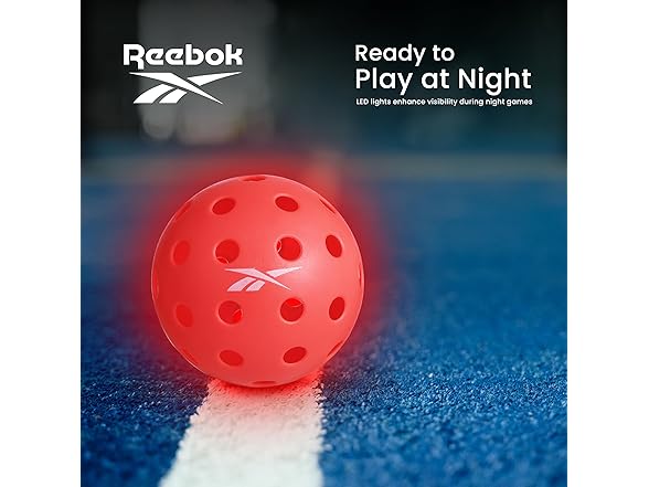Reebok - LED Pickleball 40 Hole (6-Piece)