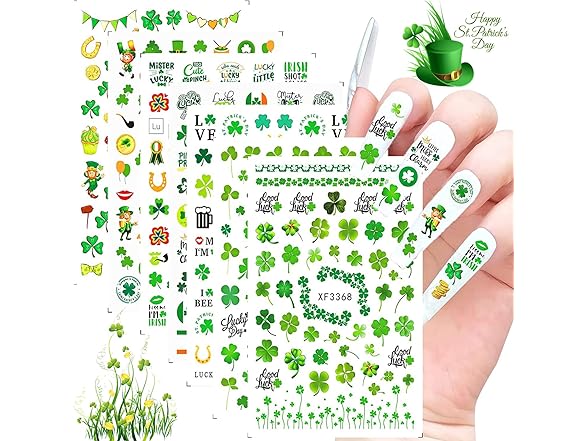 ONEUPIN St Patricks Day Nail Art