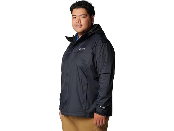 Columbia Mens II Rain Jacket, 1X & 2X