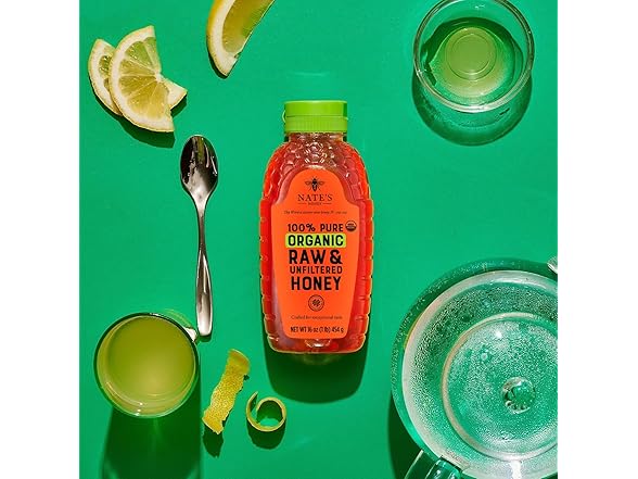 Nate's Organic 100% Pure, Raw & Unfiltered Honey