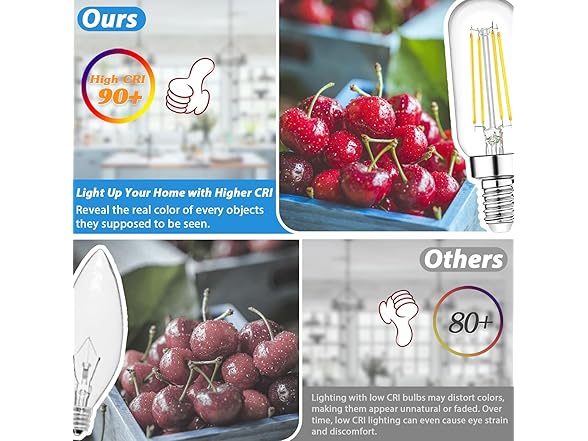 Brightever B095C98HPW E12 Chandelier Bulb 12-Pack