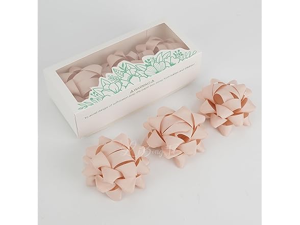 LiBongTa Gift Bows Rose Gold 4.5" (6pk)