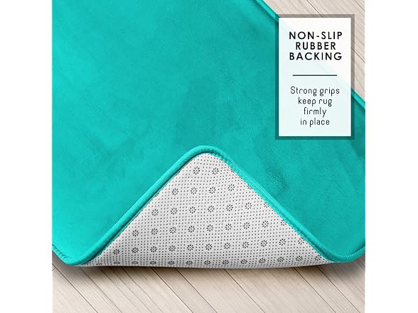 Clara Clark Bathroom Rugs, Velvet Memory Foam- Contour