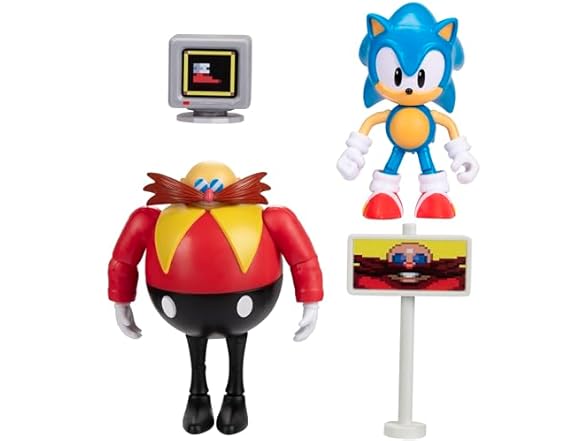 Sonic The Hedgehog 4" Articulated Action Figures
