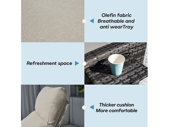 ZZW Upgraded Outdoor Recliner Chair