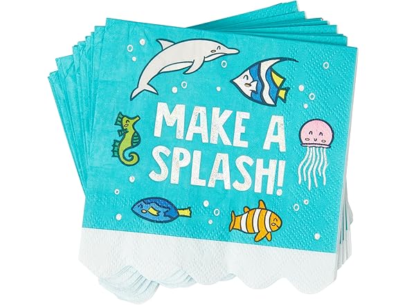 Under The Sea Disposable Paper Cocktail Napkins