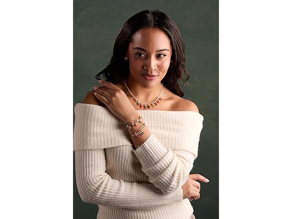 Alex and Ani Christmas Muted Light Bulb Necklace