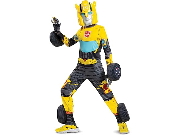Transformers Child Bumblebee Converting Costume, Size Medium (7-8)