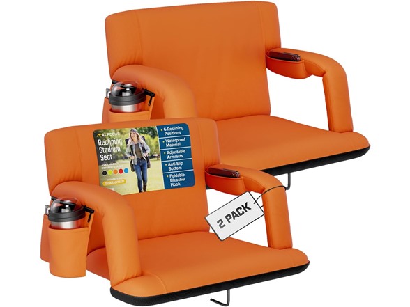 Orange 25\" Wide - 2 Pack