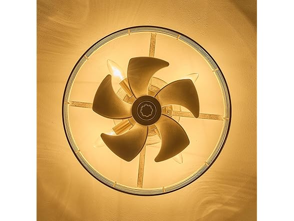 Parrot Uncle 17.7 Inch Caged Ceiling Fan with Light