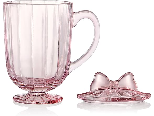 Darbie Angell Bliss Set of 2 Footed Drinking Glasses with Lid