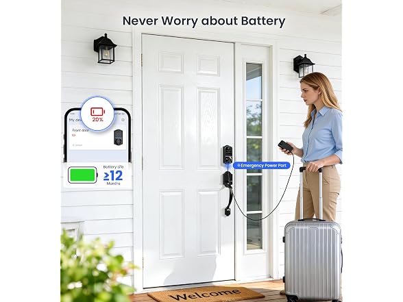 Veise VE017-H 8-in-1 Smart Door Lock