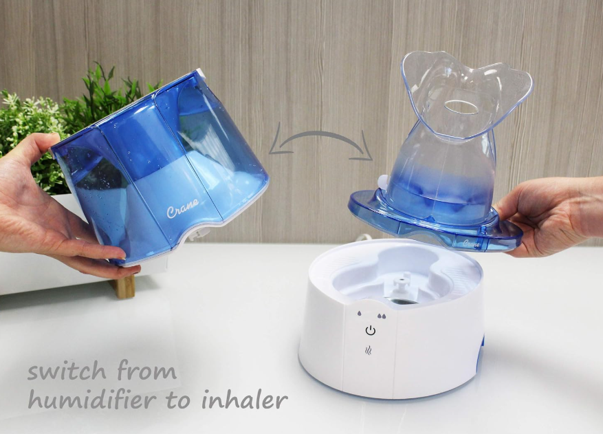 Crane 2-in-1 Humidifier and Steam Inhaler - Gallery 13