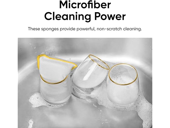 Microfiber Dish Sponges 18-Pack