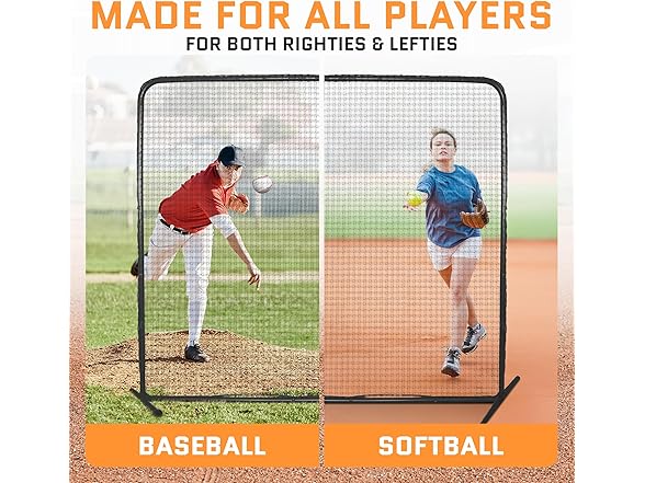 ACELETIQS Pitcher Protection Screen 7'x 7'