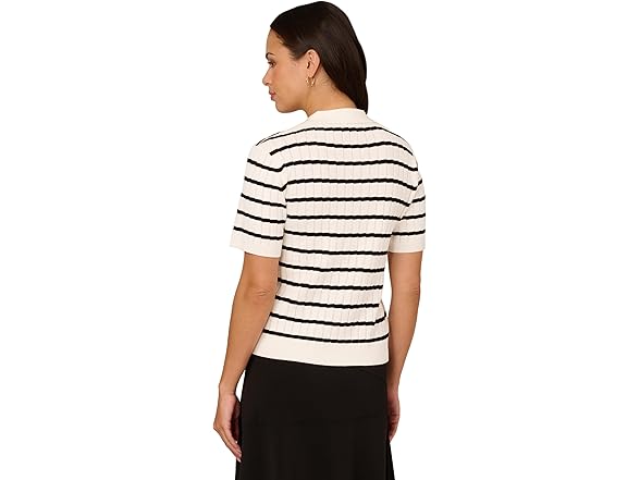 Adrianna Polo Sweater (L) Ivory