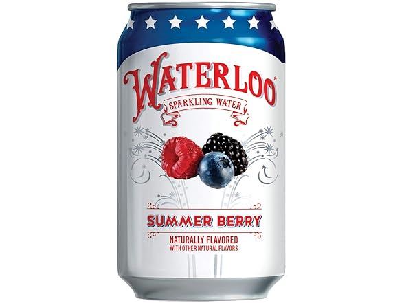24PK Waterloo Sparkling Water, Summer Berry