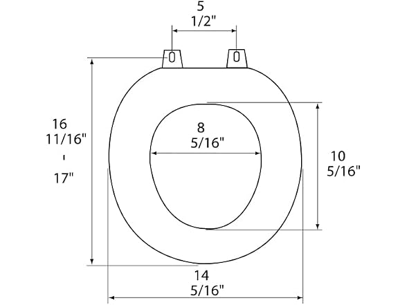 1Q1R5-20 Premium Molded Wood Toilet Seat with Vari