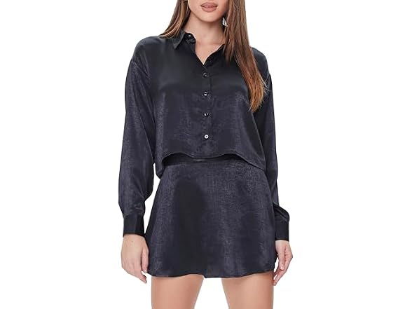 Forever 21 (L) Satin A-Line Mini Skirt
