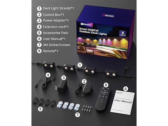 SMAVISTA Smart Fence Lights