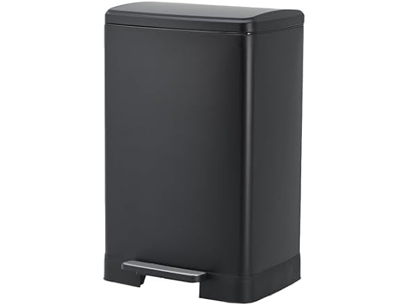 OUTLANE 60L Trash Can,Black