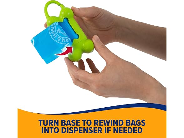 Arm & Hammer Dog Bone Shape Poop Bag Dispenser w Bags