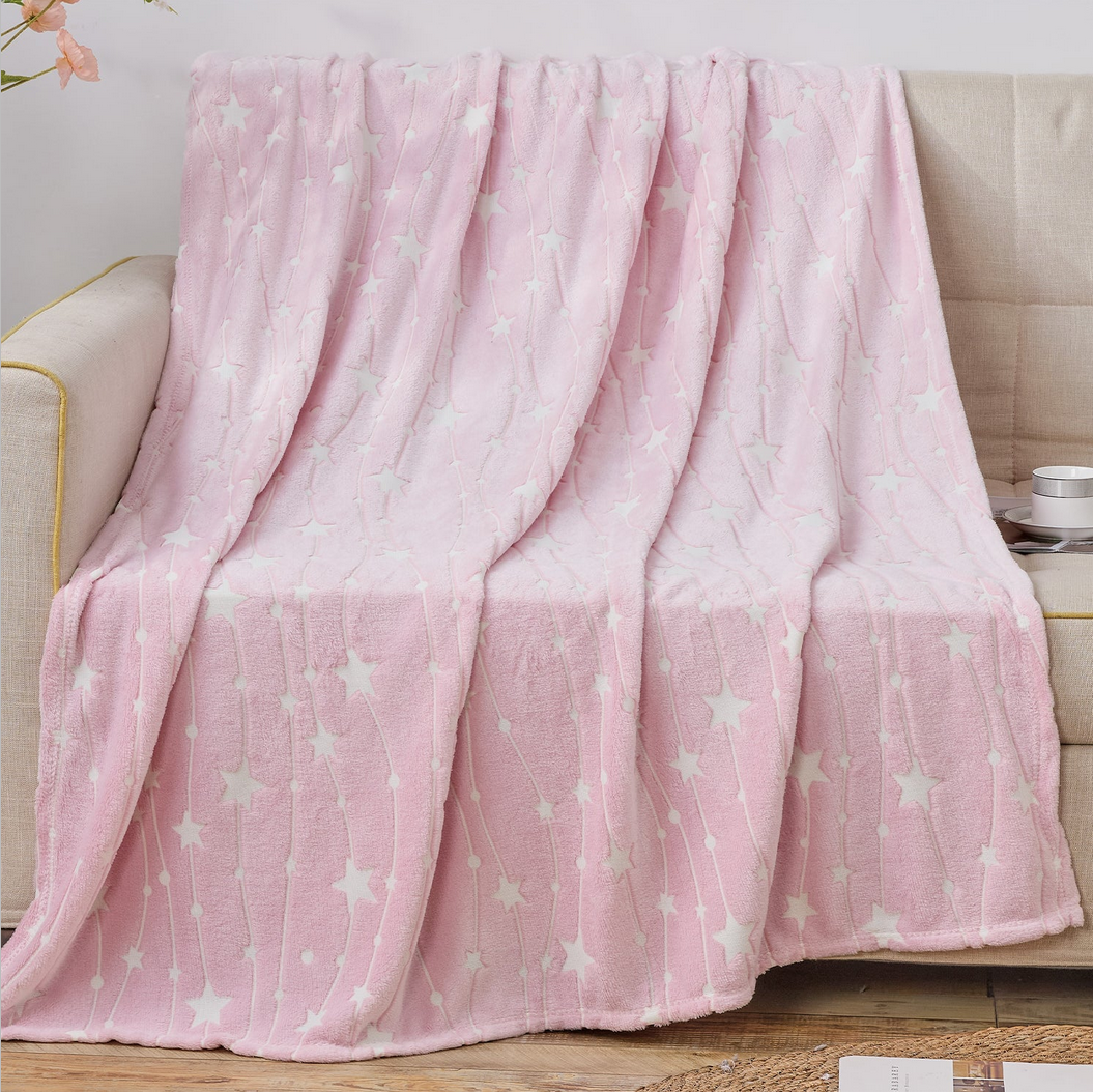 Glow in the Dark Ultra Soft Micro Plush Fleece Throw - Gallery 11