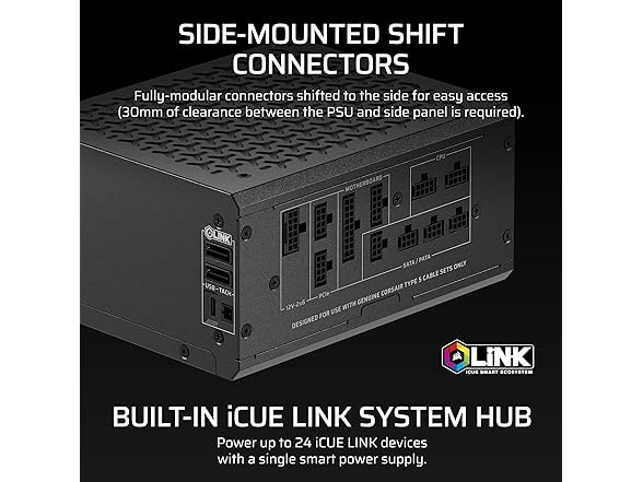 (NEW) CORSAIR HX1000i Shift Fully Modular ATX Power Supply