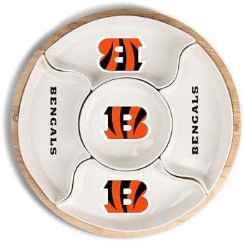 Memory Company NFL Wood Serving Compartment Tray