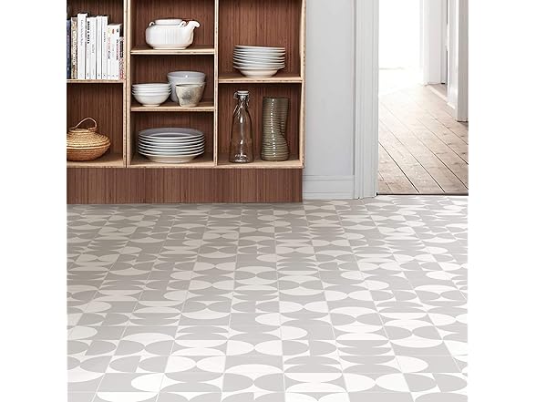 Eclipse Peel & Stick Tiles, white/Off white 10pc