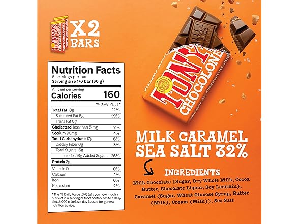 Tonys Chocolonely Milk Choc Bundle 6 Bar