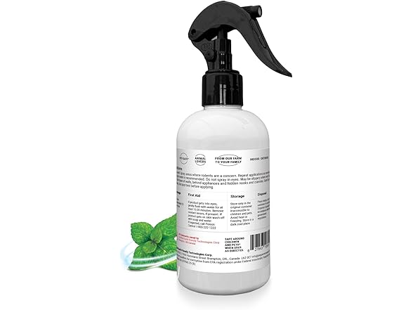 8 Oz Peppermint Oil Rodent Repellent Spray