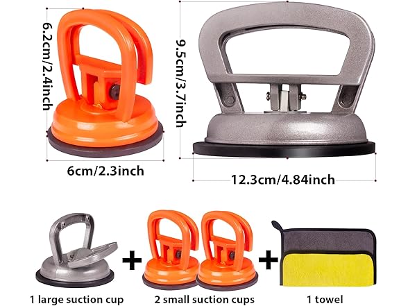 Hurrikom Dent Puller Suction Cup Kit