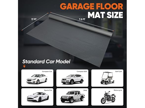 FAHKNS 7.5 X 17 FT Garage Floor Mat - Gallery 3
