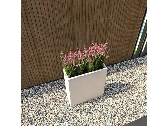 LeisureMod TP28W Thistle Planter White