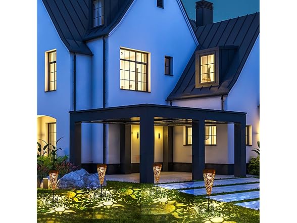 DIBIEECN 6 Pack Sun & Moon Solar lights