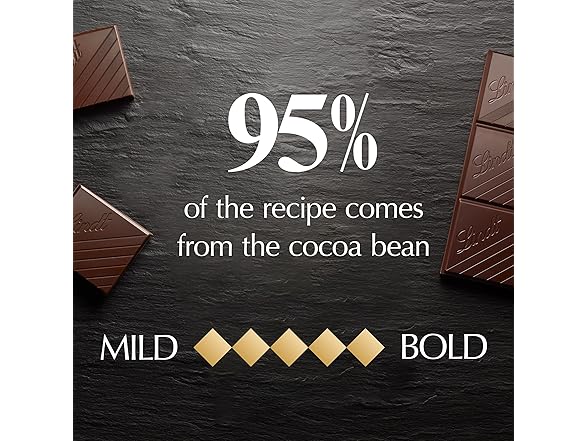1CT Lindt 95% Cocoa Excellence Bar, 3.5 oz.