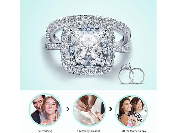 TIVANI Wedding Band Set