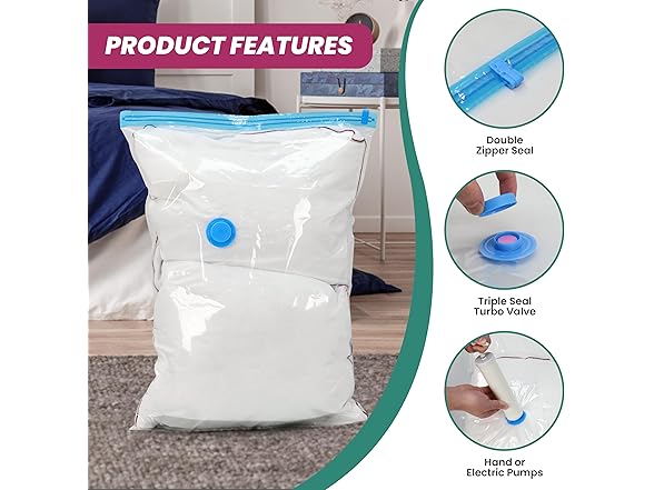InfiniPower Vacuum Storage Bags 20Pk